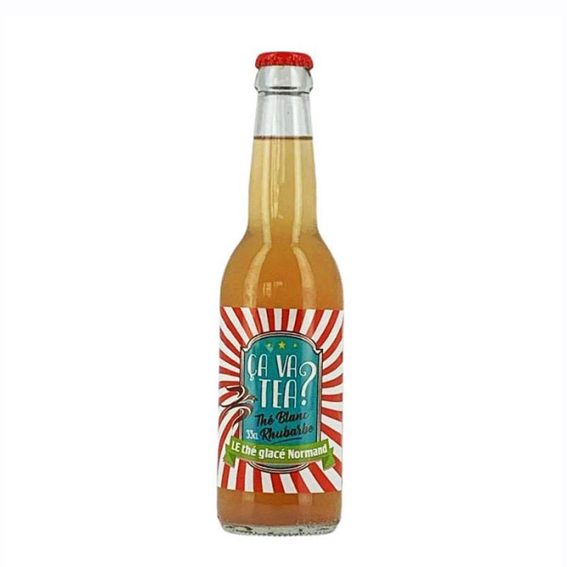 Organic White Tea Infused with Rhubarb - ÇA VA TEA 33 cl