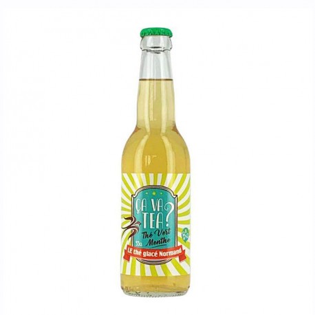 Organic Mint Infused Green Tea - ÇA VA TEA 33 cl